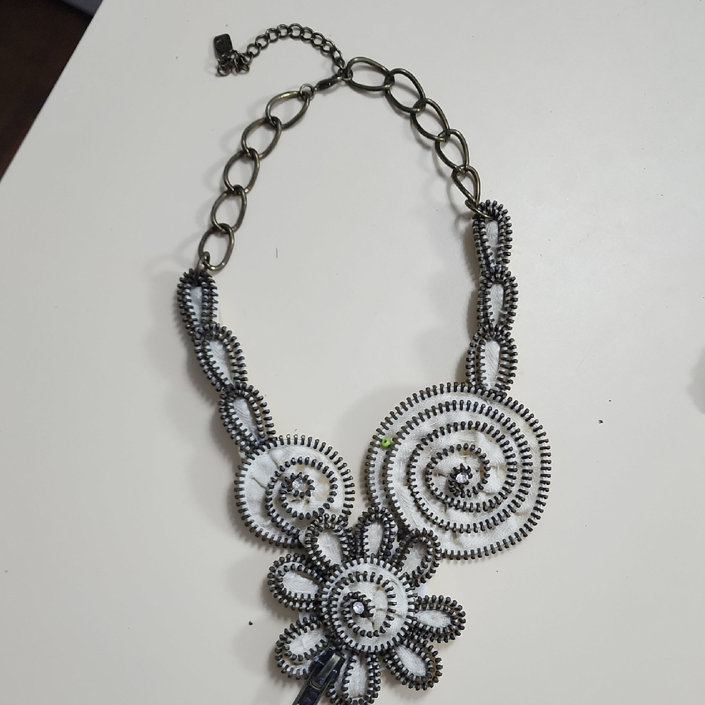Elegant Black and White Necklace